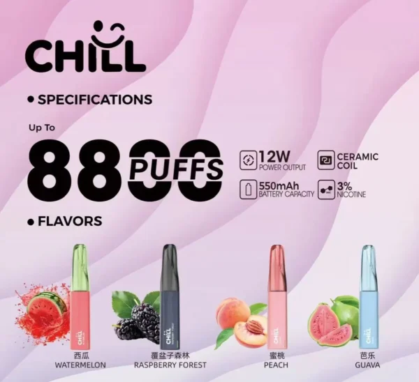 chill鴨嘴獸拋棄式電子煙